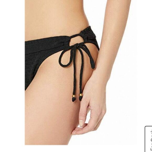 Lucky Brand Sz Large black bralette top & side Tie bottom 2 piece Bikini… - Picture 5 of 13